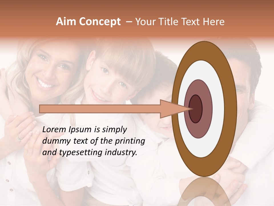 Dad White Hug PowerPoint Template