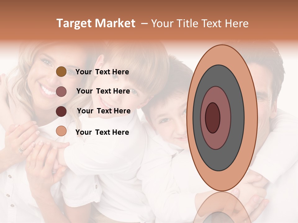 Dad White Hug PowerPoint Template