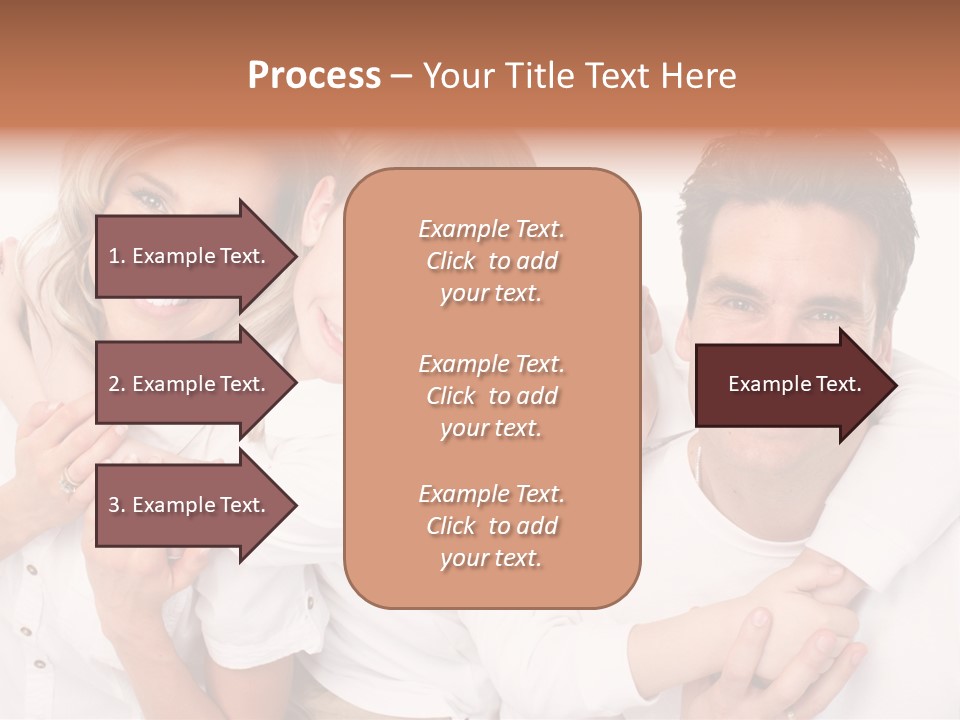 Dad White Hug PowerPoint Template