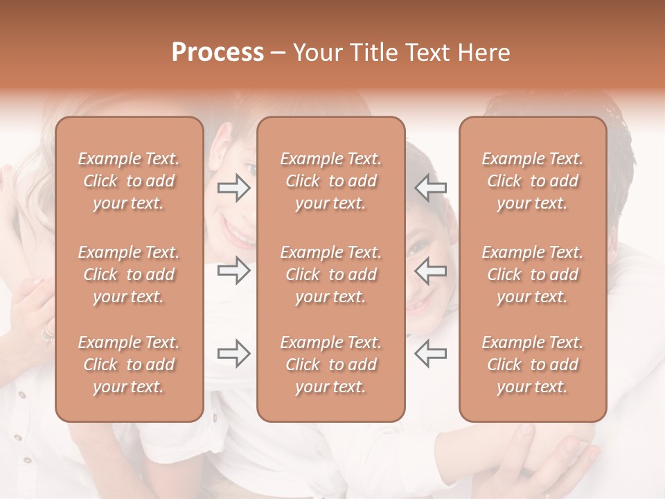 Dad White Hug PowerPoint Template