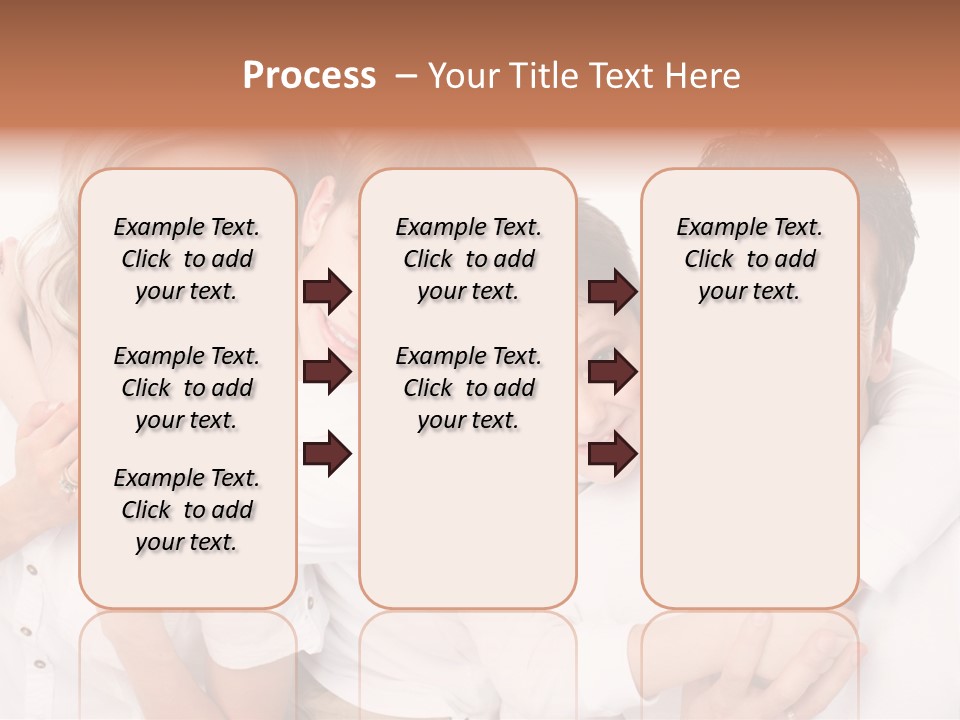 Dad White Hug PowerPoint Template