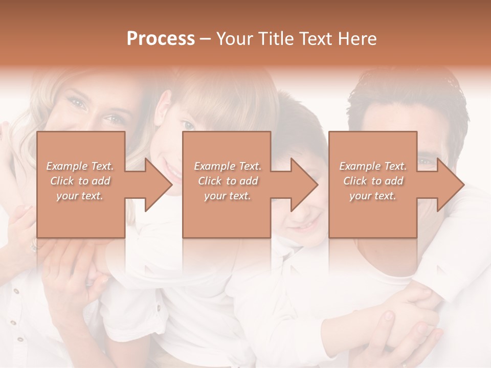 Dad White Hug PowerPoint Template