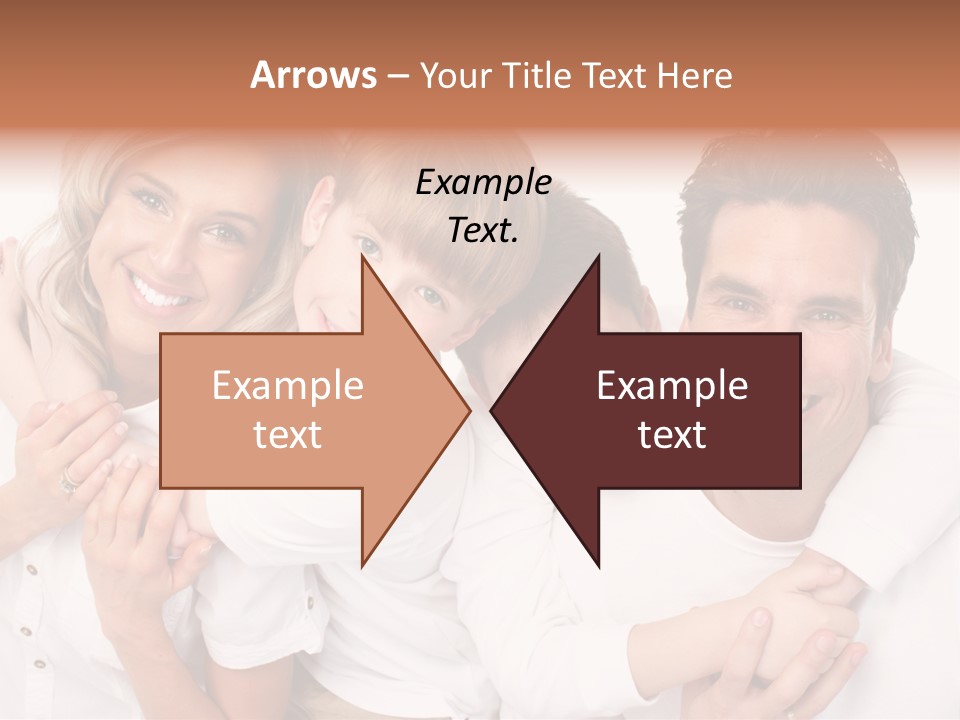 Dad White Hug PowerPoint Template