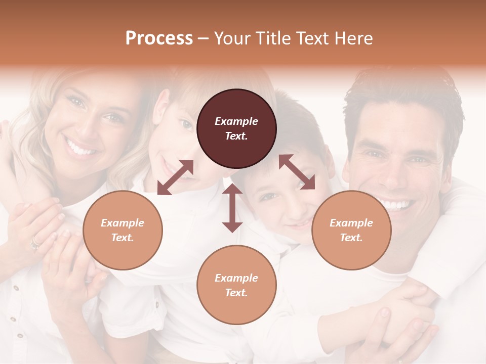 Dad White Hug PowerPoint Template