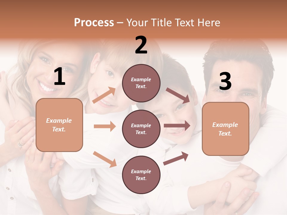 Dad White Hug PowerPoint Template