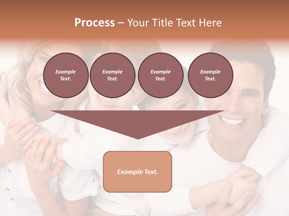 Dad White Hug PowerPoint Template