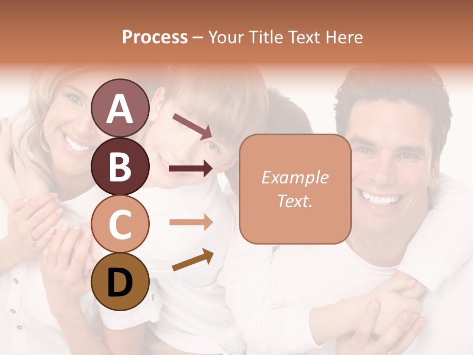 Dad White Hug PowerPoint Template