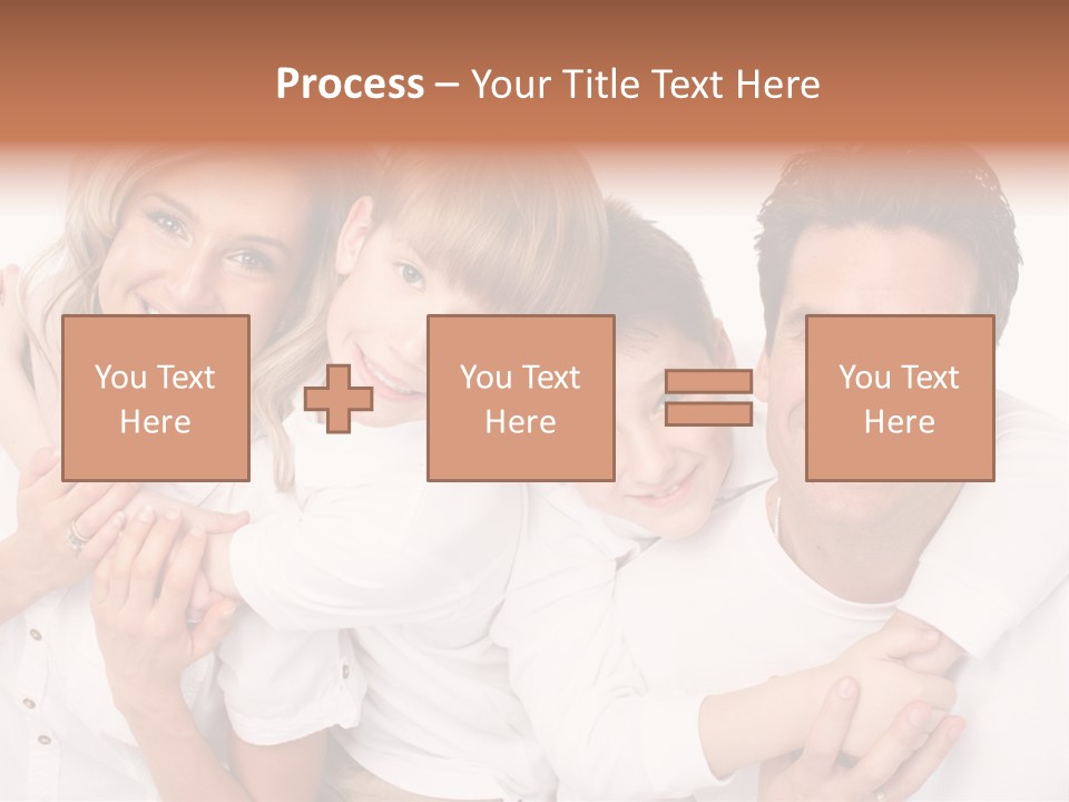 Dad White Hug PowerPoint Template