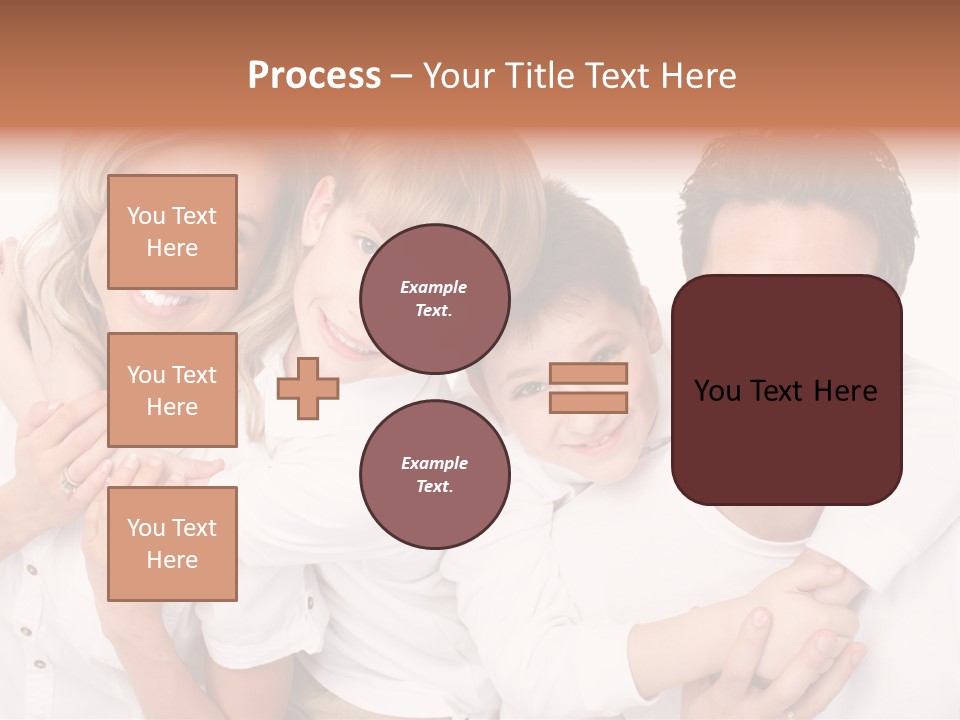 Dad White Hug PowerPoint Template