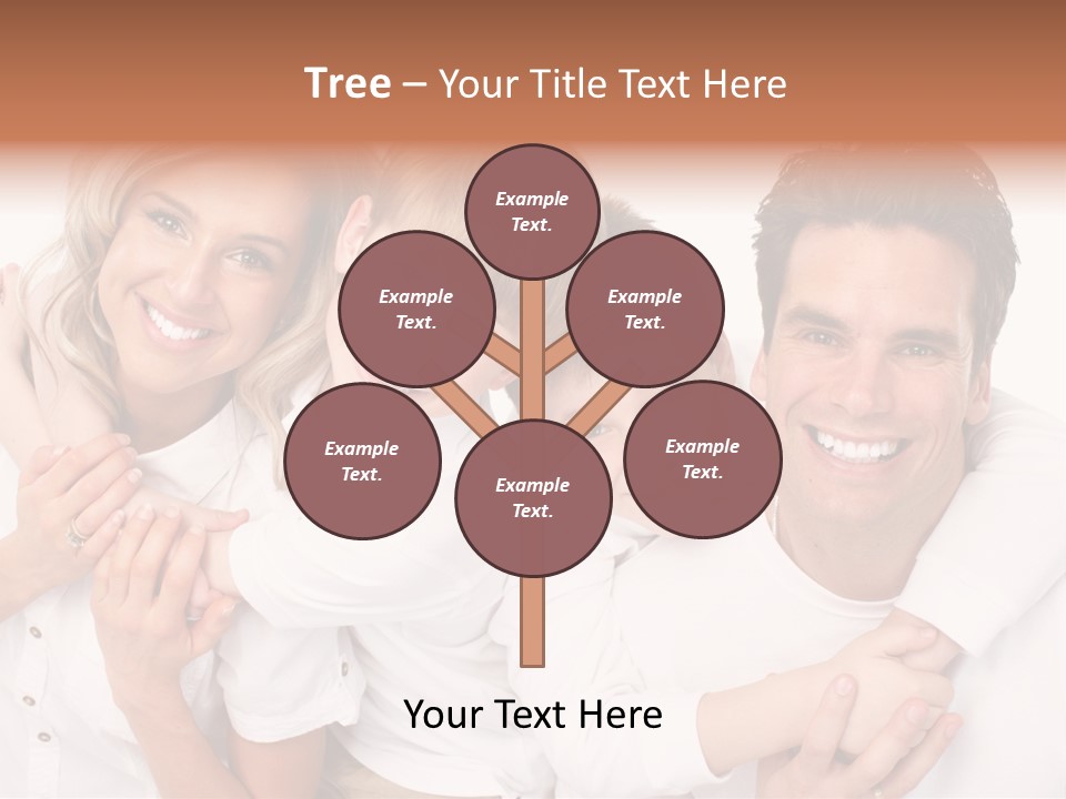 Dad White Hug PowerPoint Template