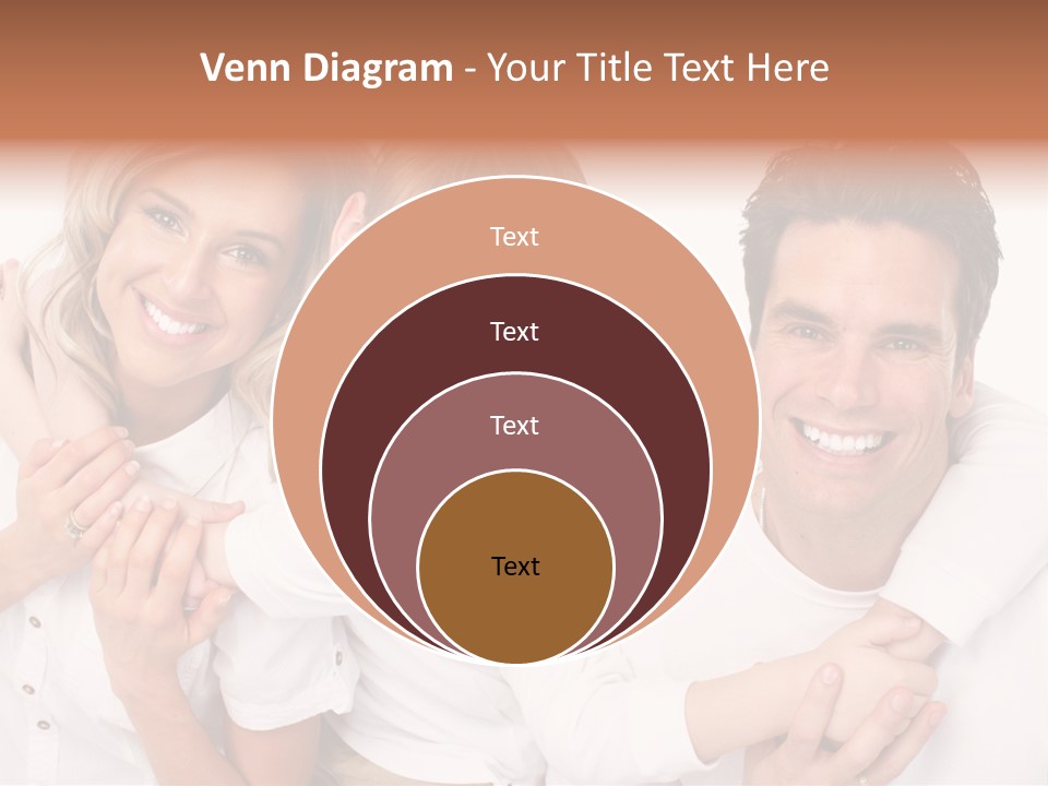 Dad White Hug PowerPoint Template