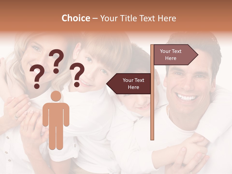 Dad White Hug PowerPoint Template