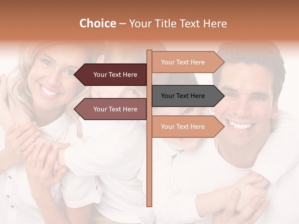 Dad White Hug PowerPoint Template