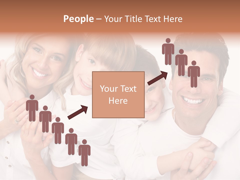 Dad White Hug PowerPoint Template