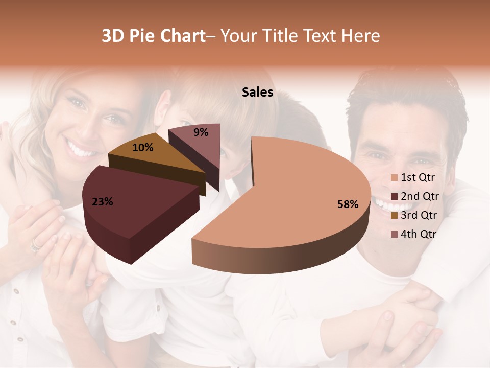 Dad White Hug PowerPoint Template