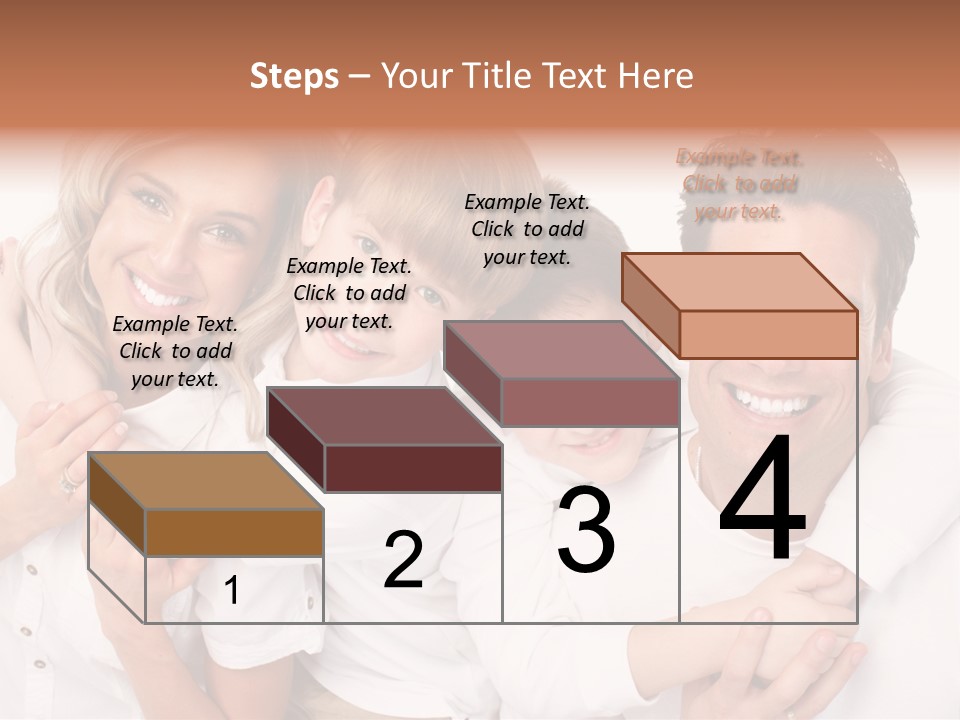 Dad White Hug PowerPoint Template
