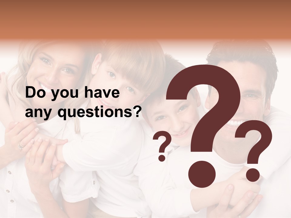 Dad White Hug PowerPoint Template