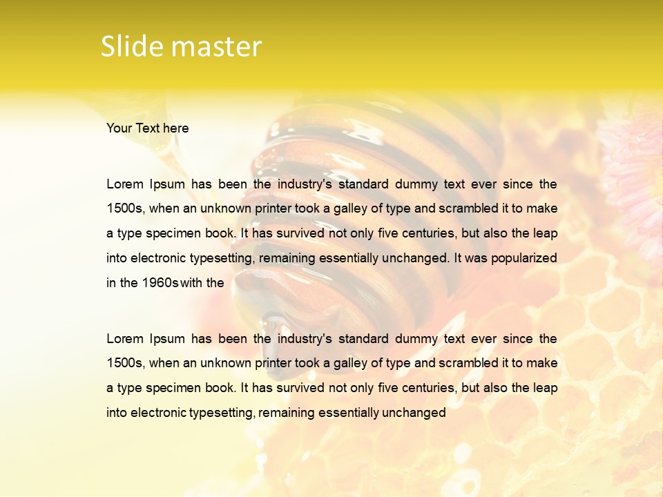 Taste Essential Yellow PowerPoint Template
