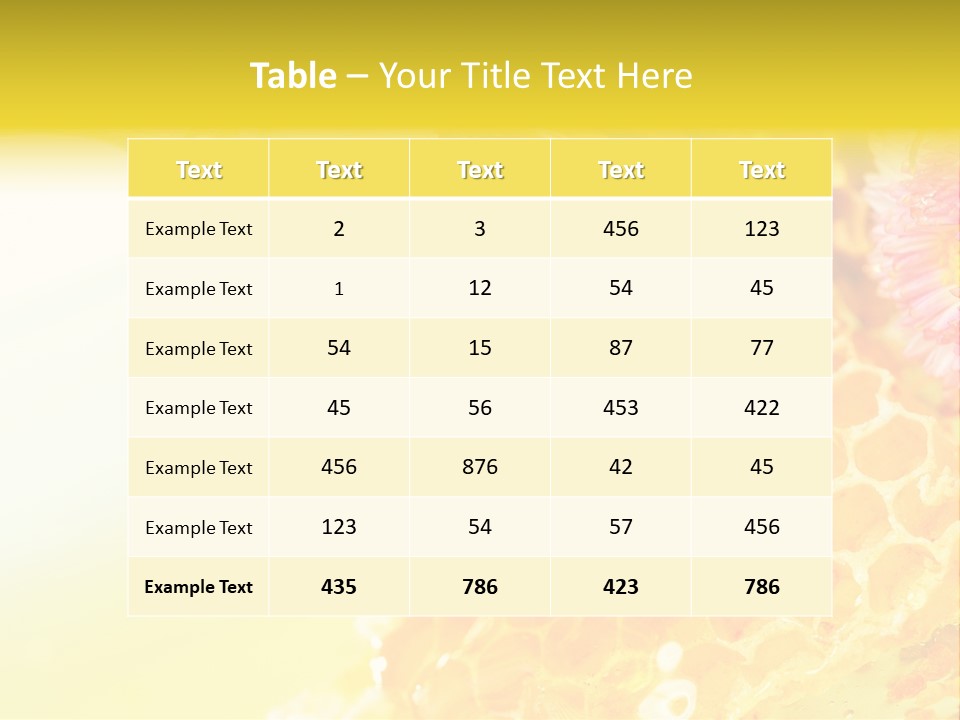 Taste Essential Yellow PowerPoint Template