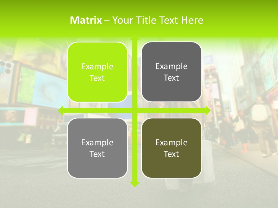 Female Time Business PowerPoint Template