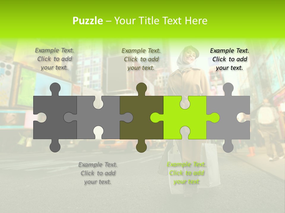 Female Time Business PowerPoint Template