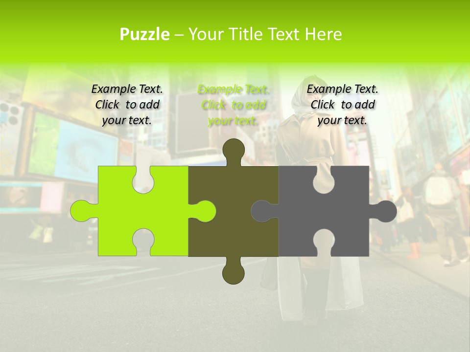 Female Time Business PowerPoint Template