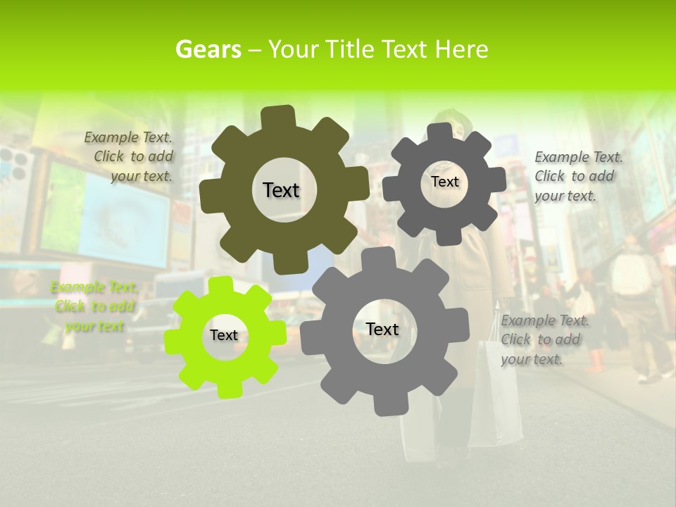 Female Time Business PowerPoint Template