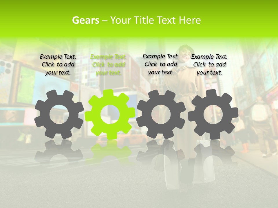 Female Time Business PowerPoint Template