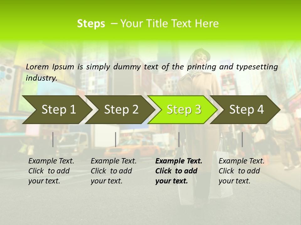 Female Time Business PowerPoint Template