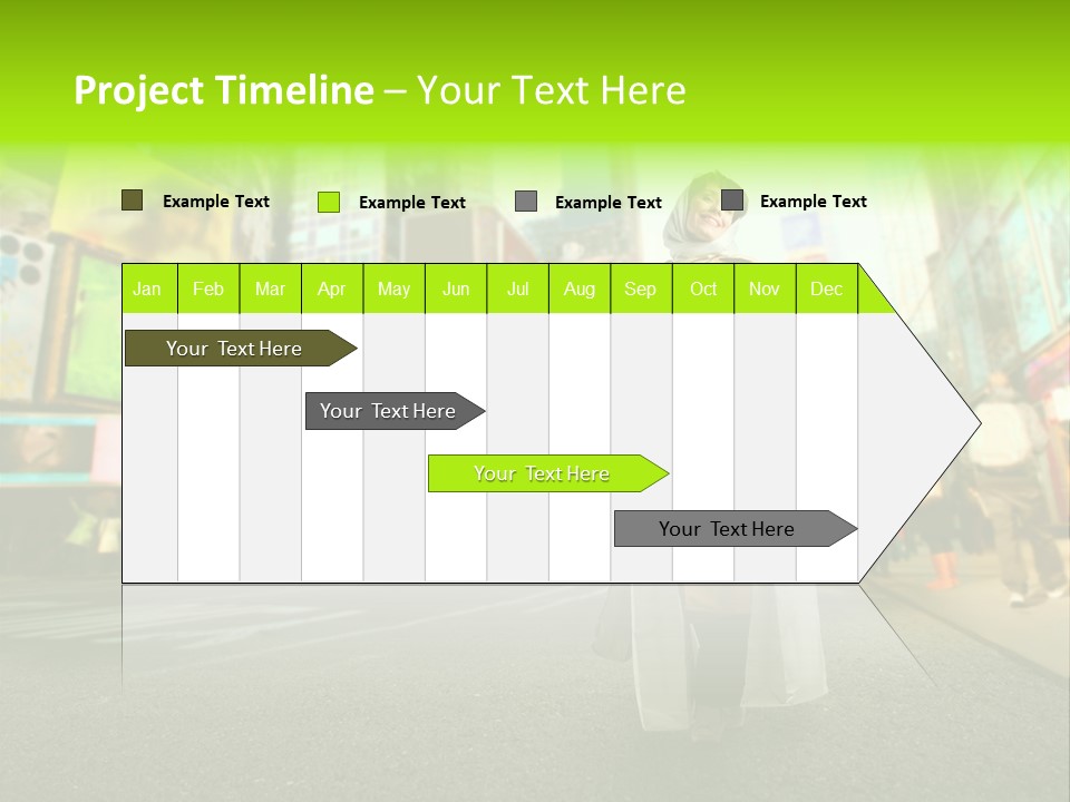 Female Time Business PowerPoint Template