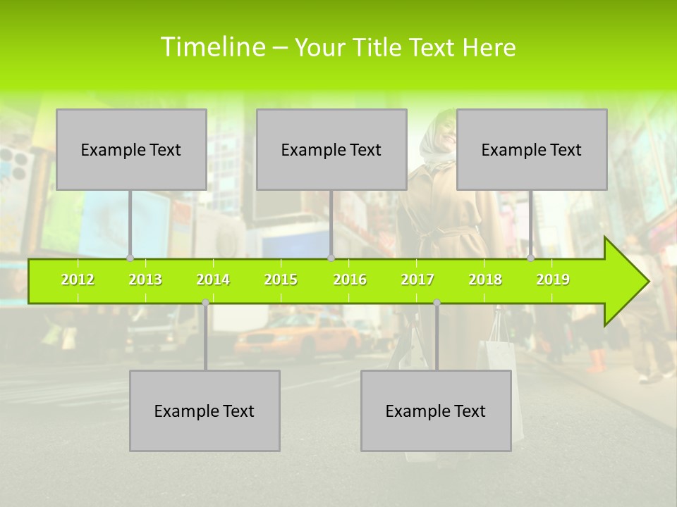 Female Time Business PowerPoint Template
