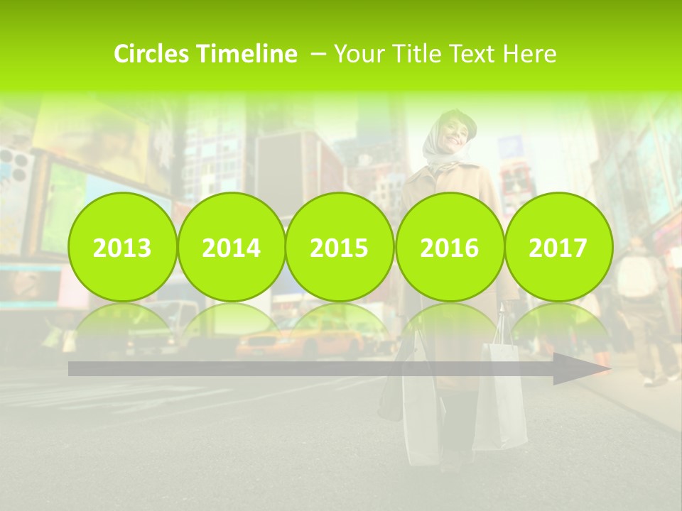 Female Time Business PowerPoint Template