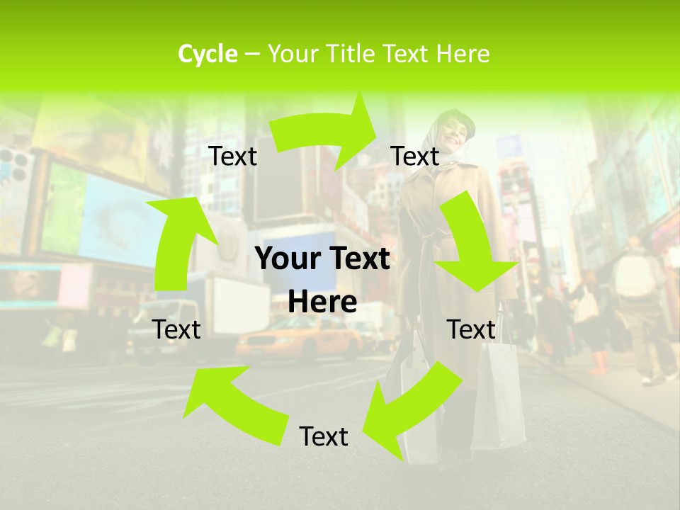 Female Time Business PowerPoint Template