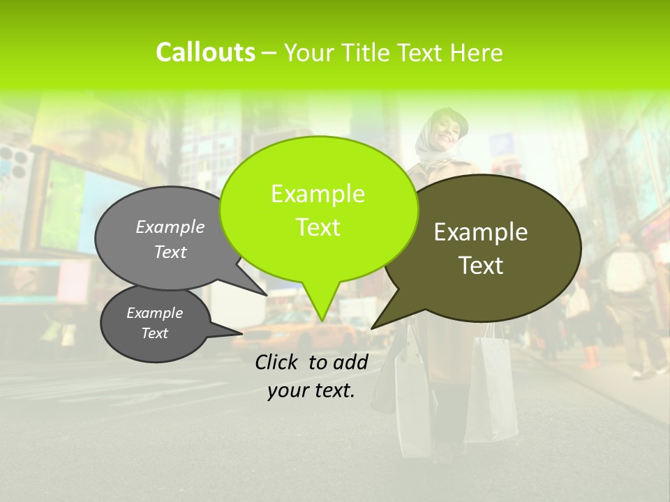 Female Time Business PowerPoint Template