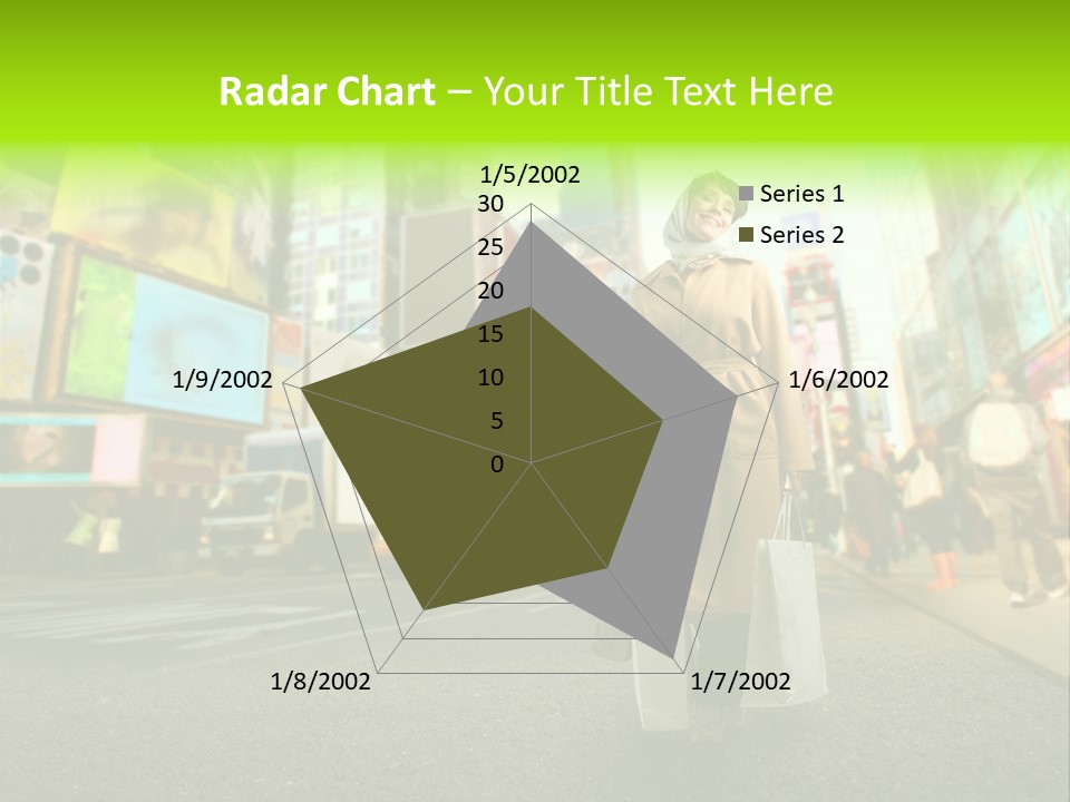 Female Time Business PowerPoint Template