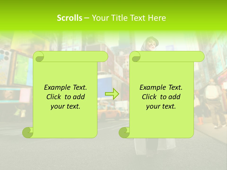Female Time Business PowerPoint Template