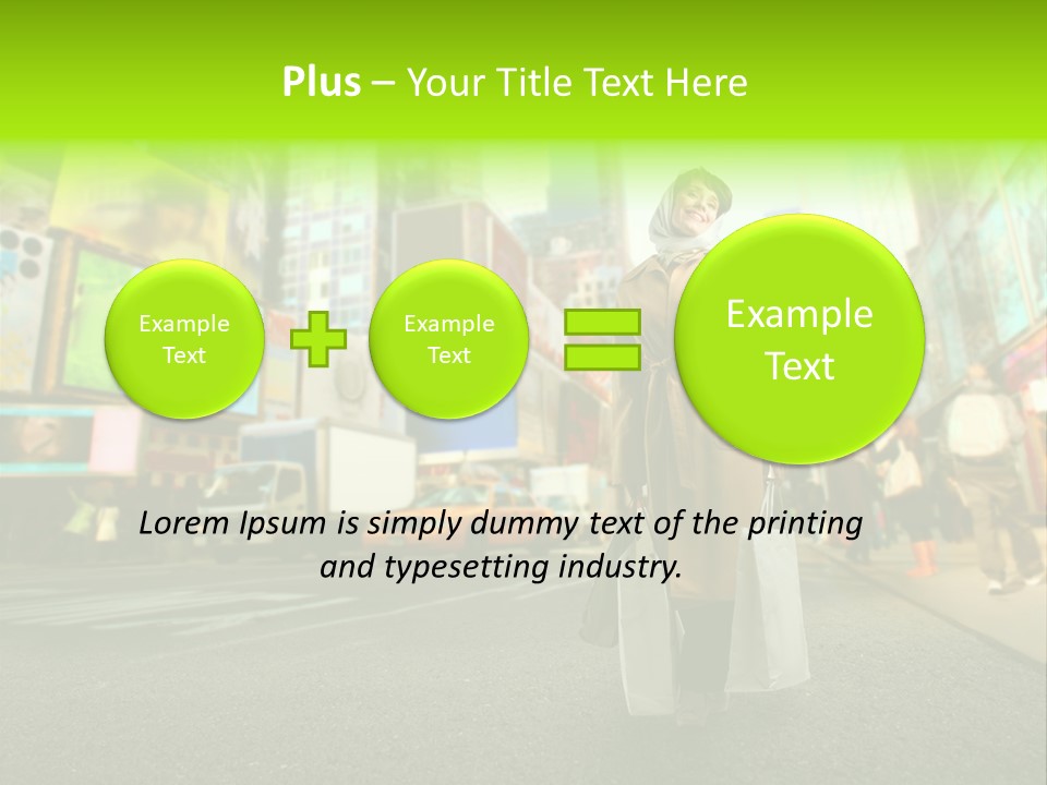 Female Time Business PowerPoint Template