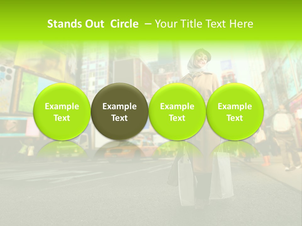 Female Time Business PowerPoint Template