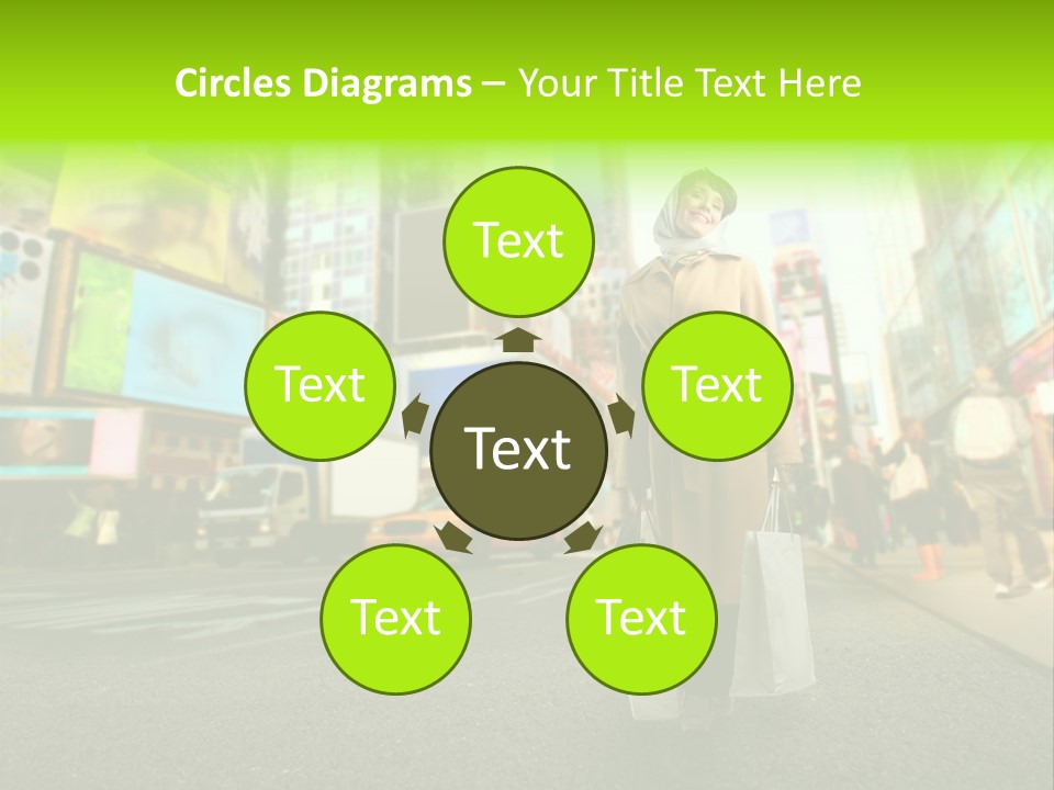 Female Time Business PowerPoint Template