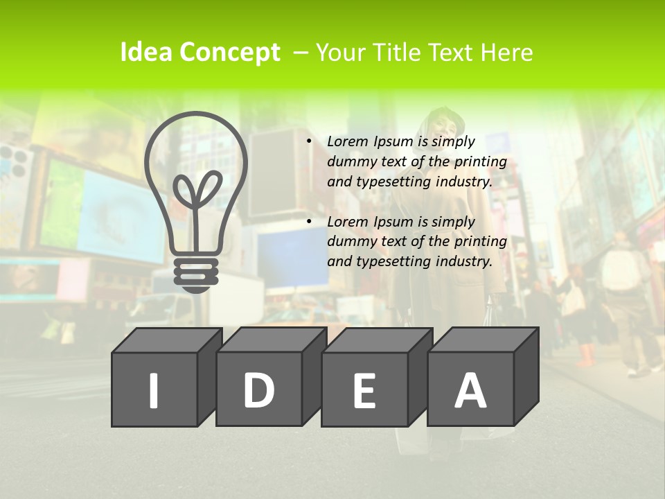 Female Time Business PowerPoint Template