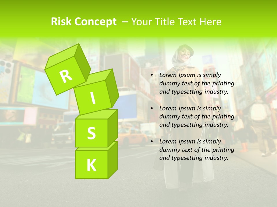 Female Time Business PowerPoint Template