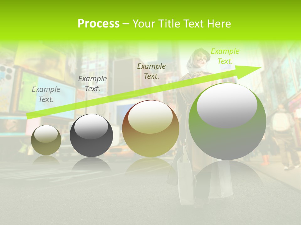 Female Time Business PowerPoint Template