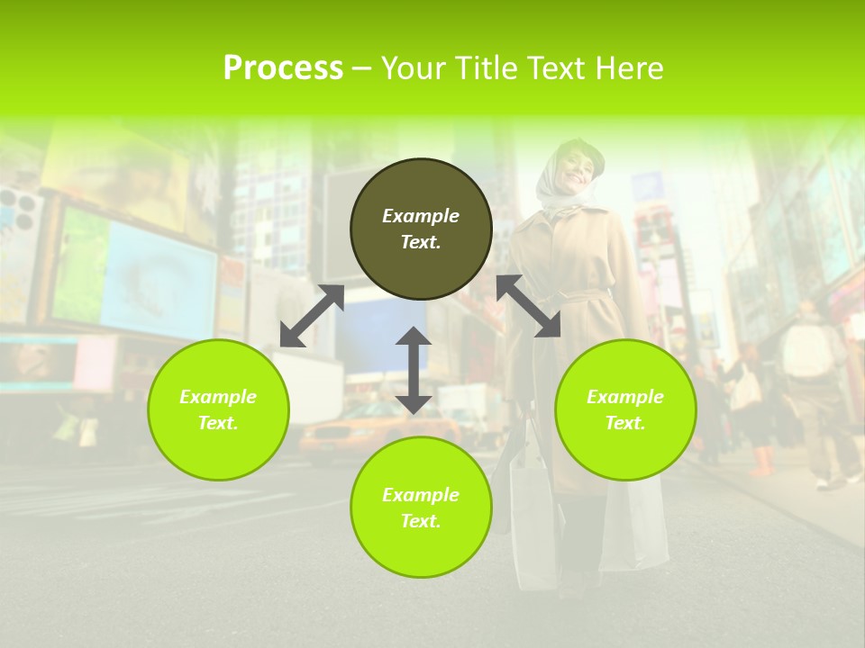 Female Time Business PowerPoint Template