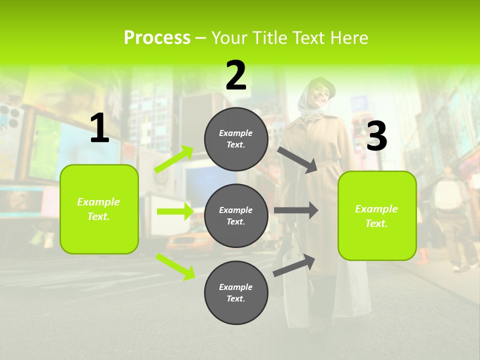 Female Time Business PowerPoint Template
