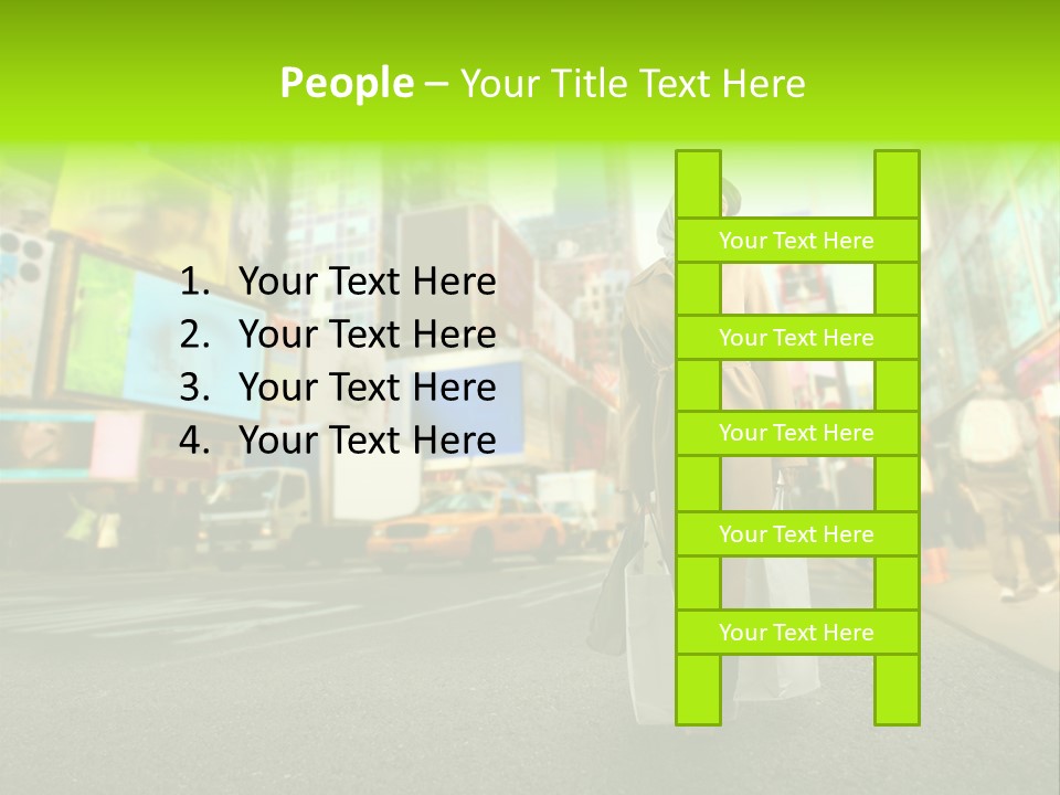 Female Time Business PowerPoint Template