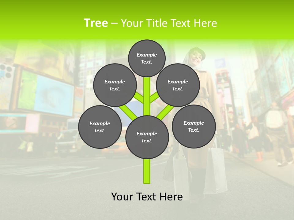 Female Time Business PowerPoint Template