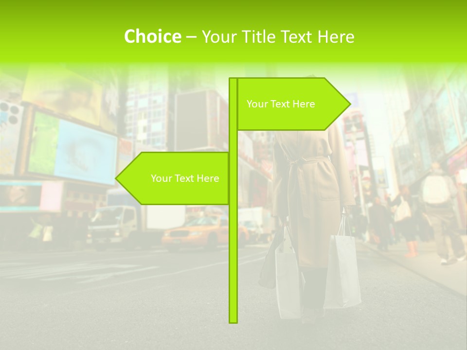 Female Time Business PowerPoint Template