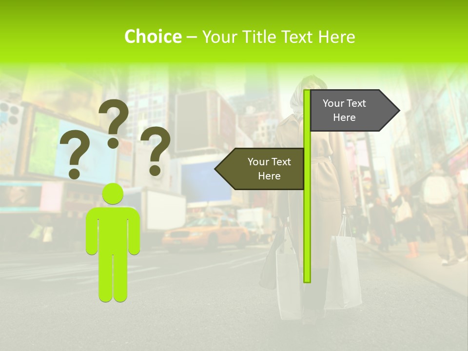 Female Time Business PowerPoint Template