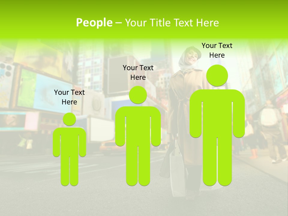 Female Time Business PowerPoint Template