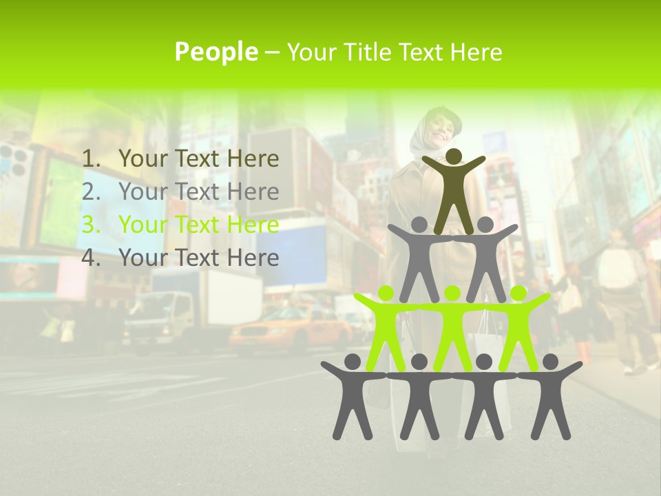 Female Time Business PowerPoint Template